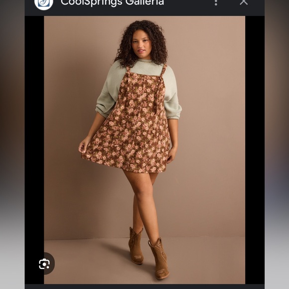 Arula Leighton Floral Corduroy Skirtall NWT 0X - Picture 2 of 7